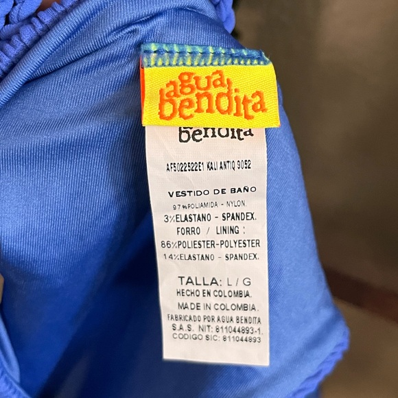 ▪️Agua Bendita Kali Antiq One Piece Swimsuit L - Picture 9 of 9